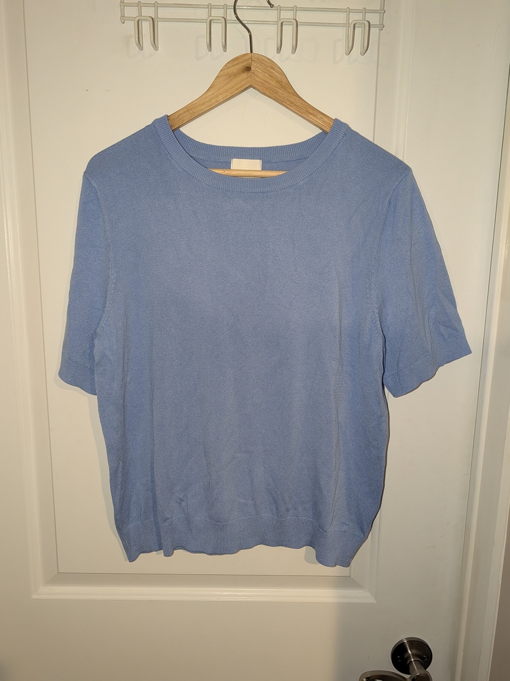 ⭐3 For $20⭐ H&M Women's Sky Blue Short-Sleeve Knit Tee